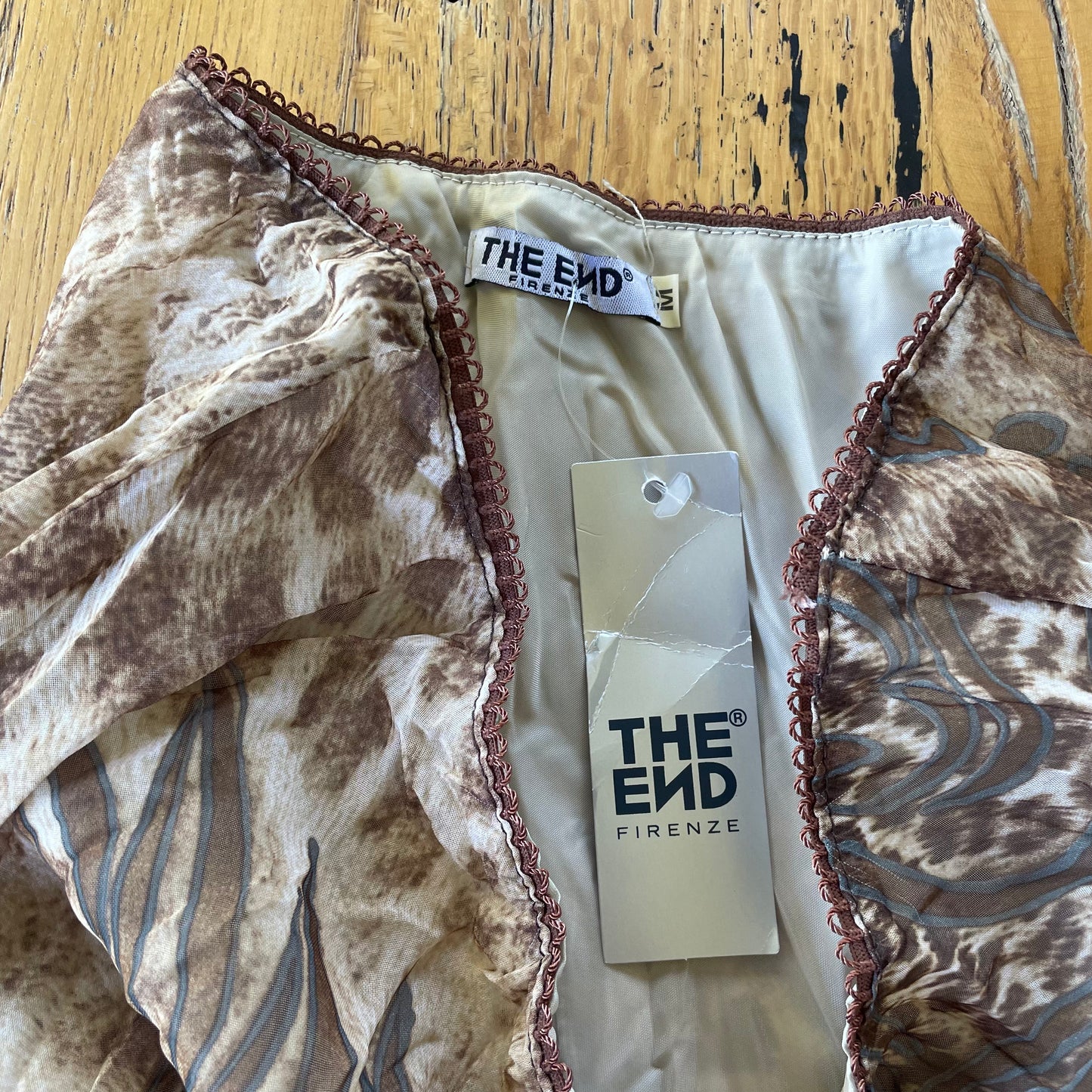 leopard/graphic print midi skirt