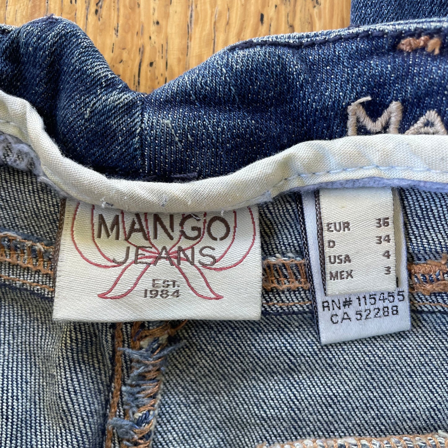 dark denim wide leg jeans