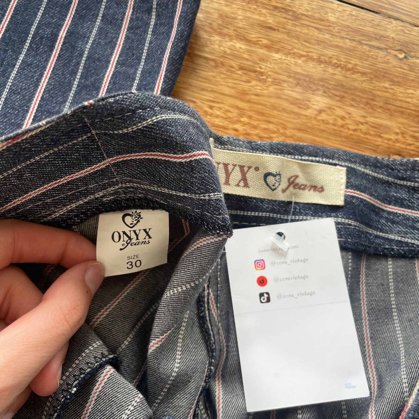 wide leg stripe pants