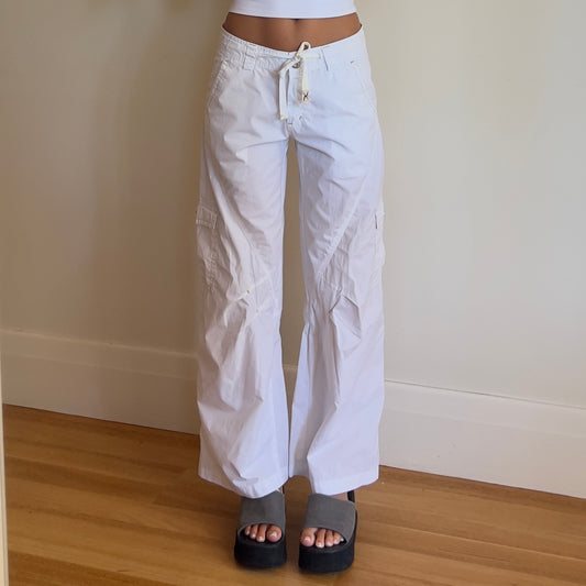 white cargo pants