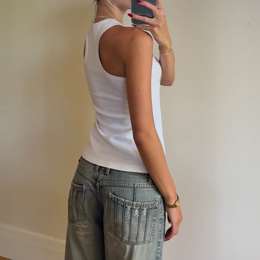 French Connection "FCUK" sequin tank top