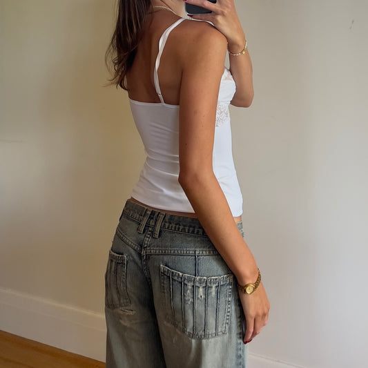 soft white lace cami