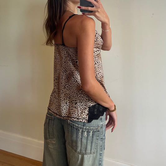 vintage animal print cami