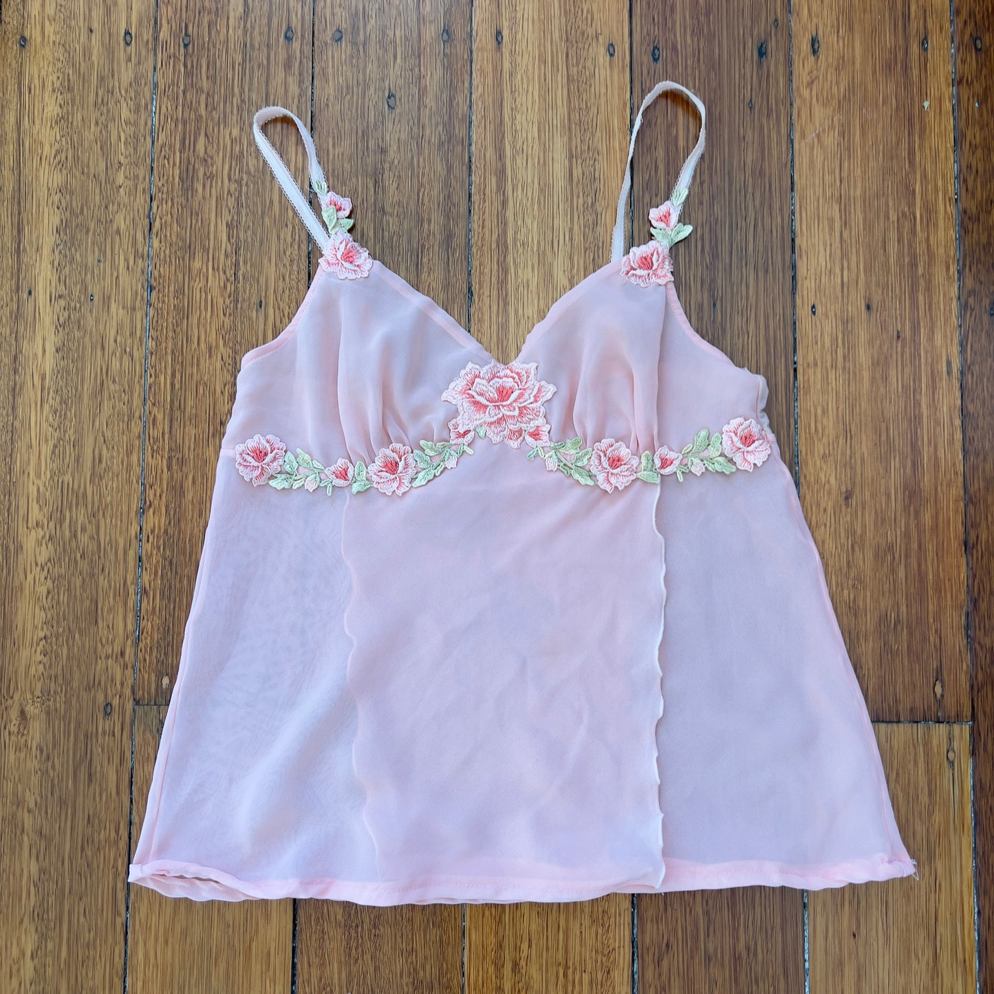 pink floral cami