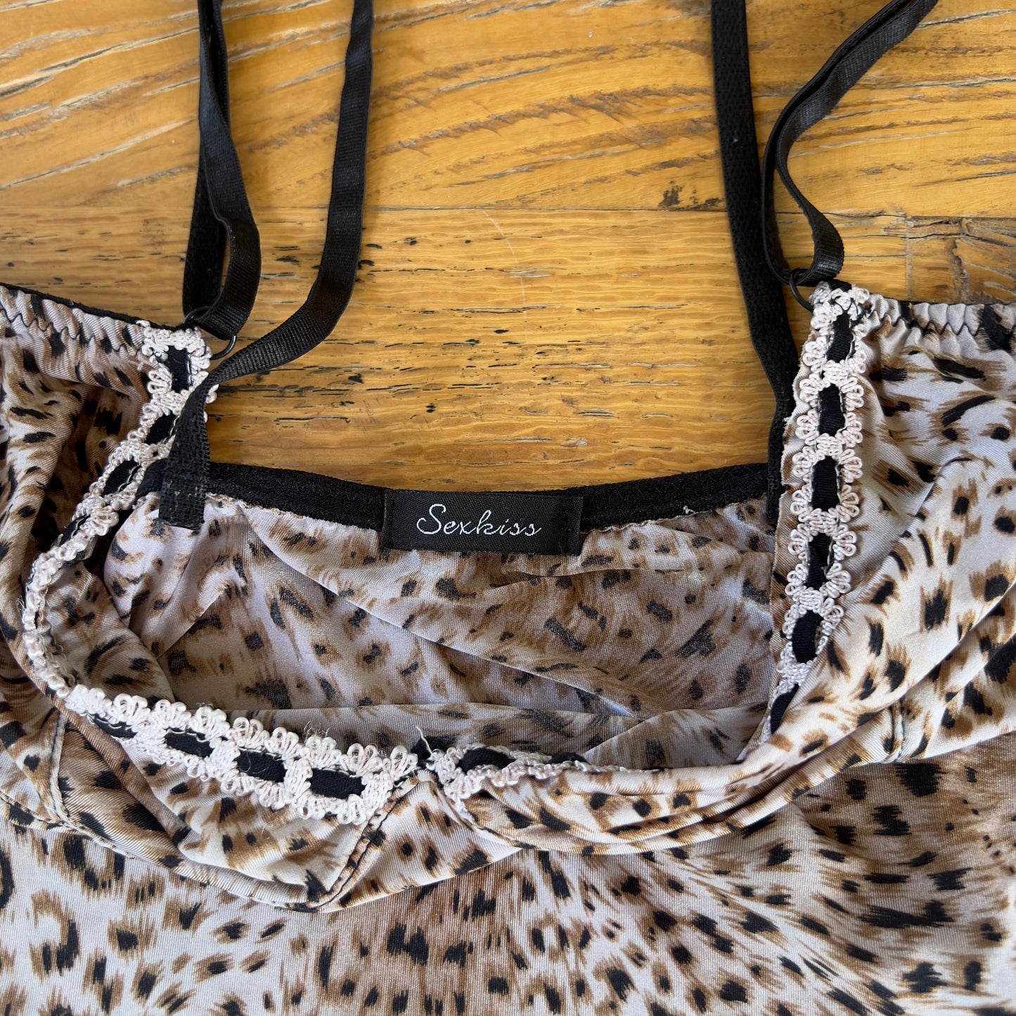 vintage animal print cami