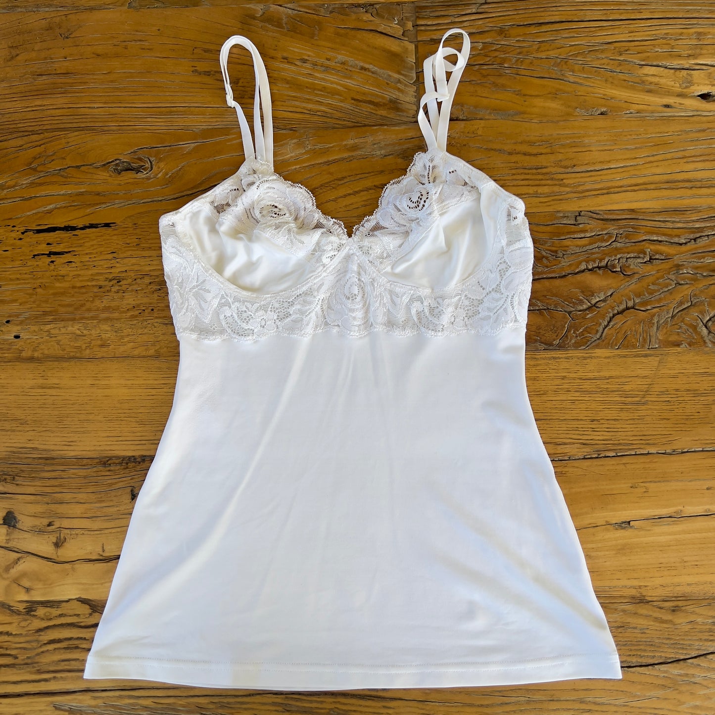 soft white lace cami
