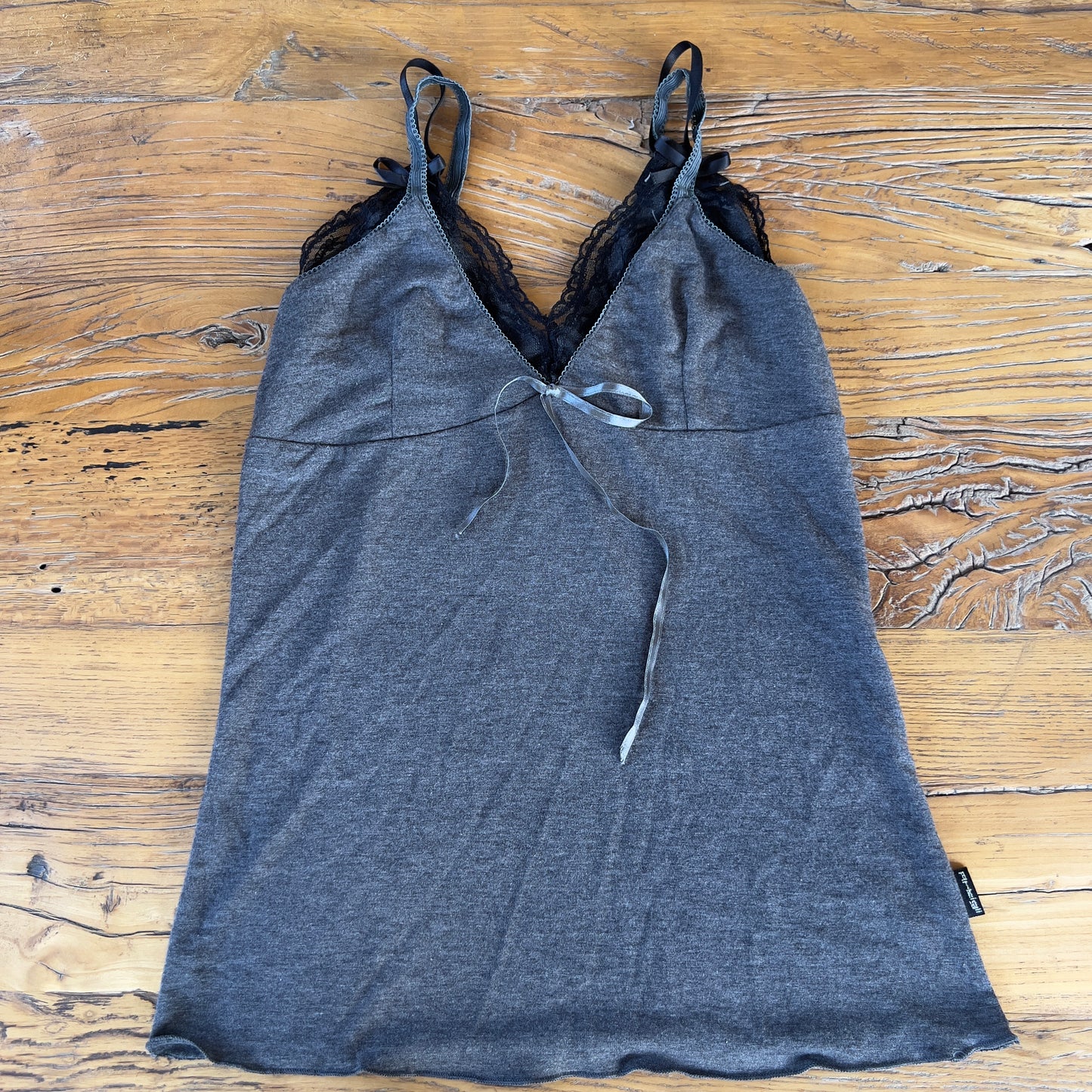 grey lace cami
