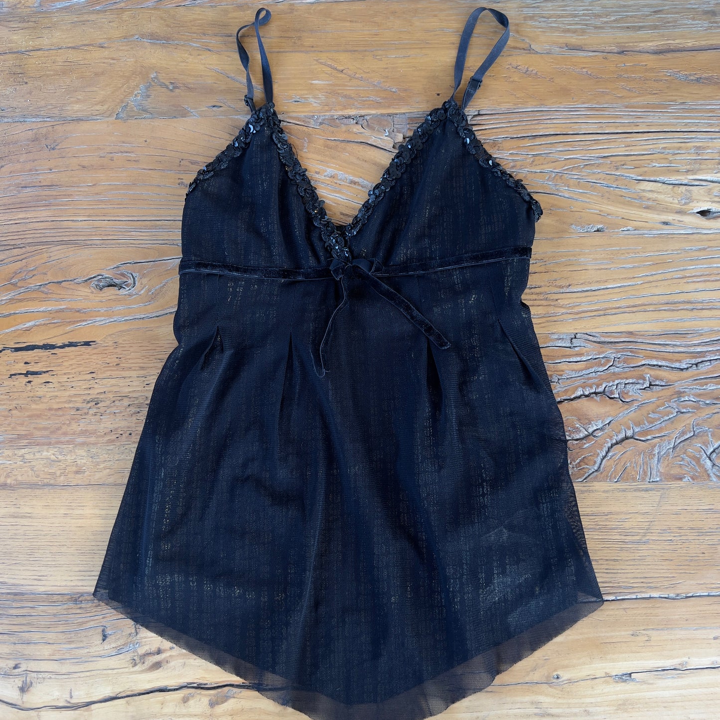 vintage black cami