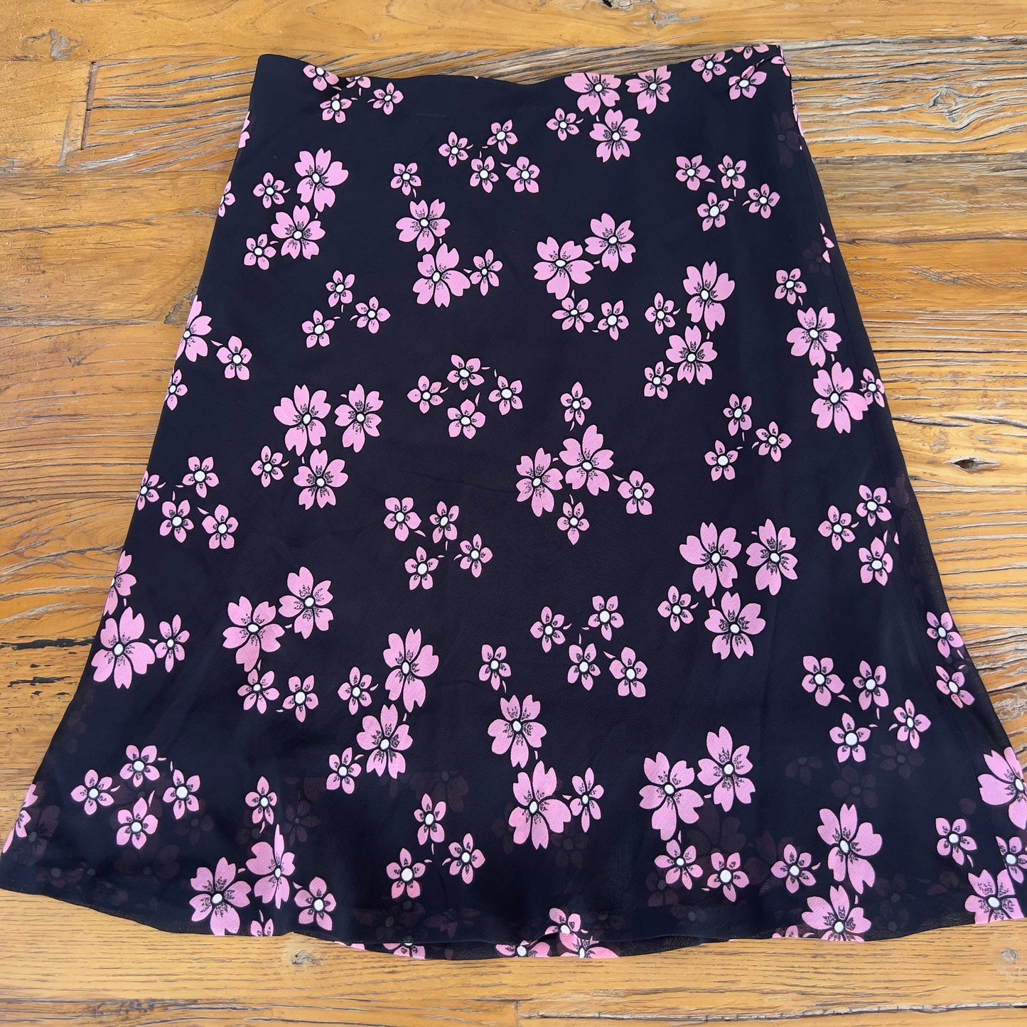 floral print midi skirt