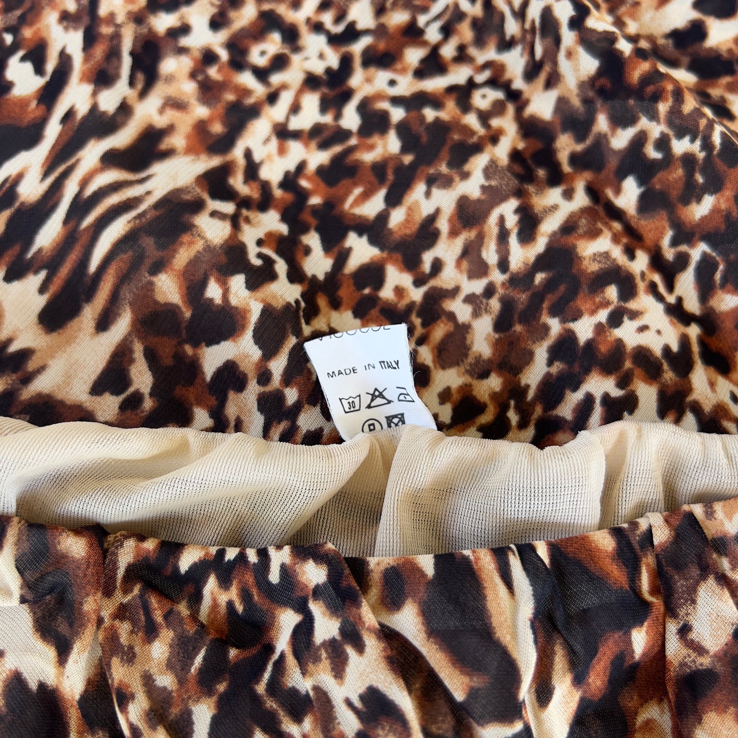 animal print maxi skirt