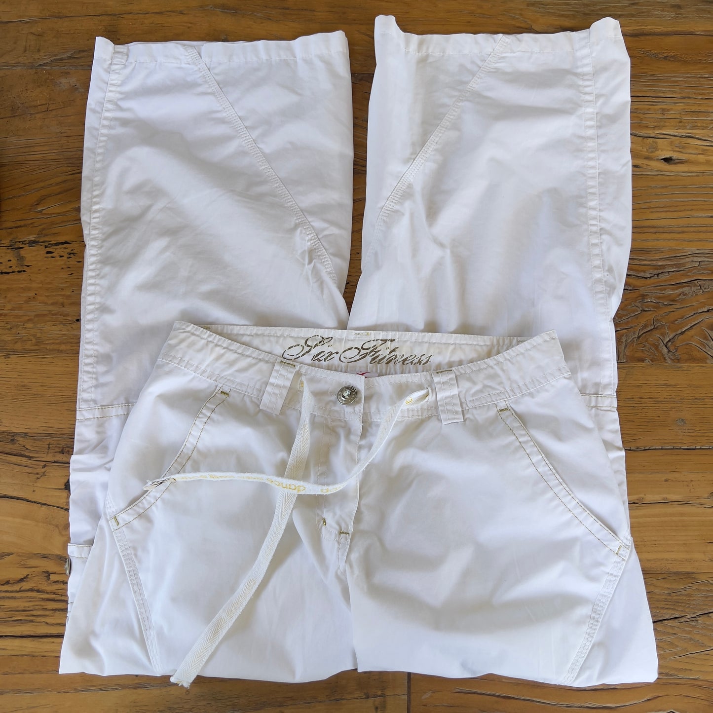 white cargo pants