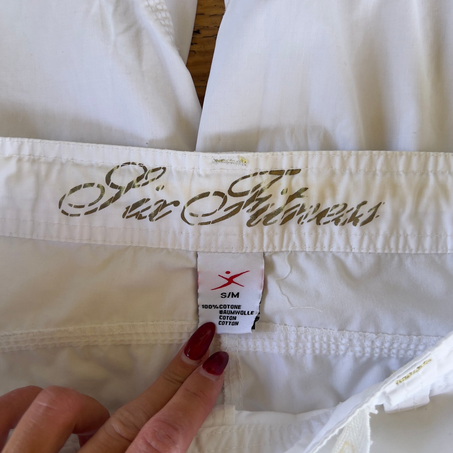 white cargo pants