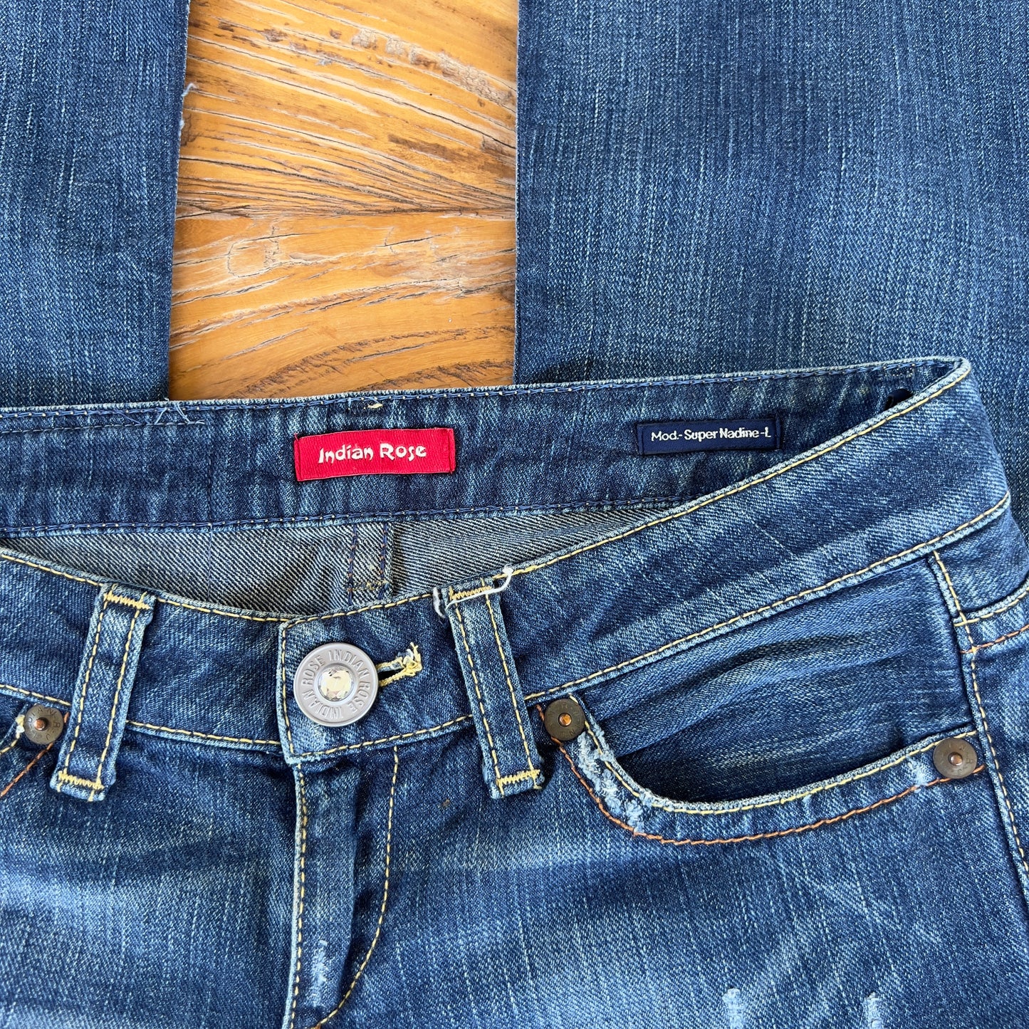 low rise denim jeans