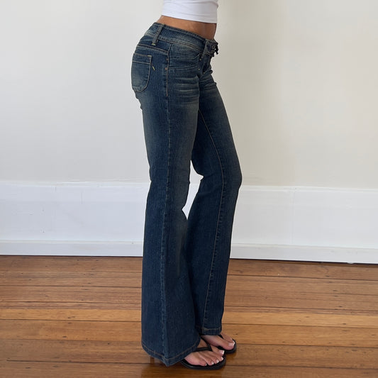 low rise bootcut jeans