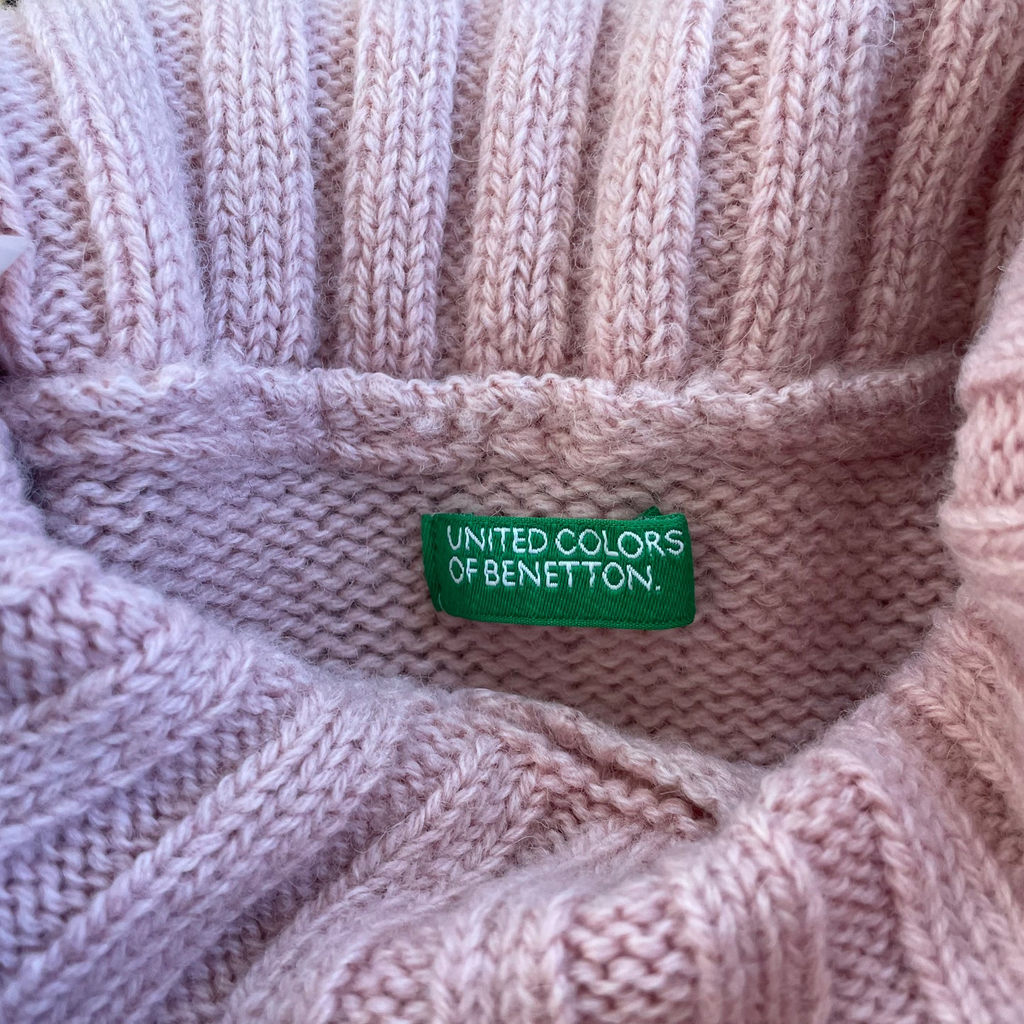 pink wool knit sweater
