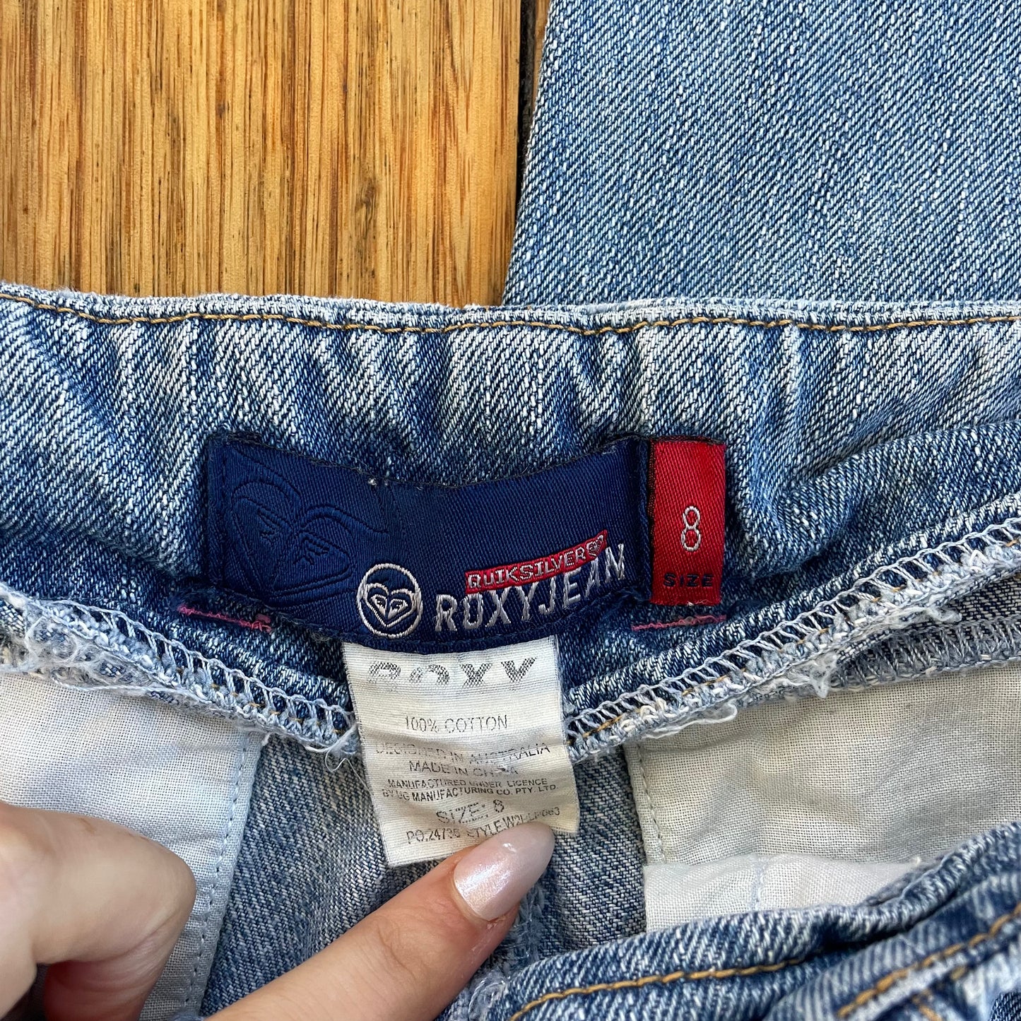 low rise flared jeans