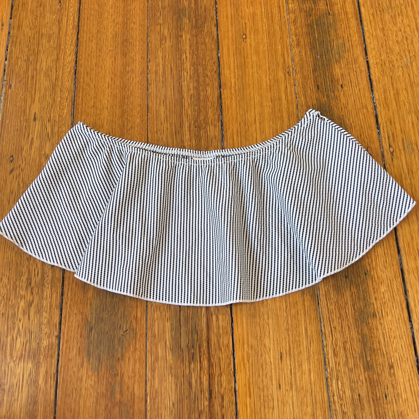 stripe micro mini skirt
