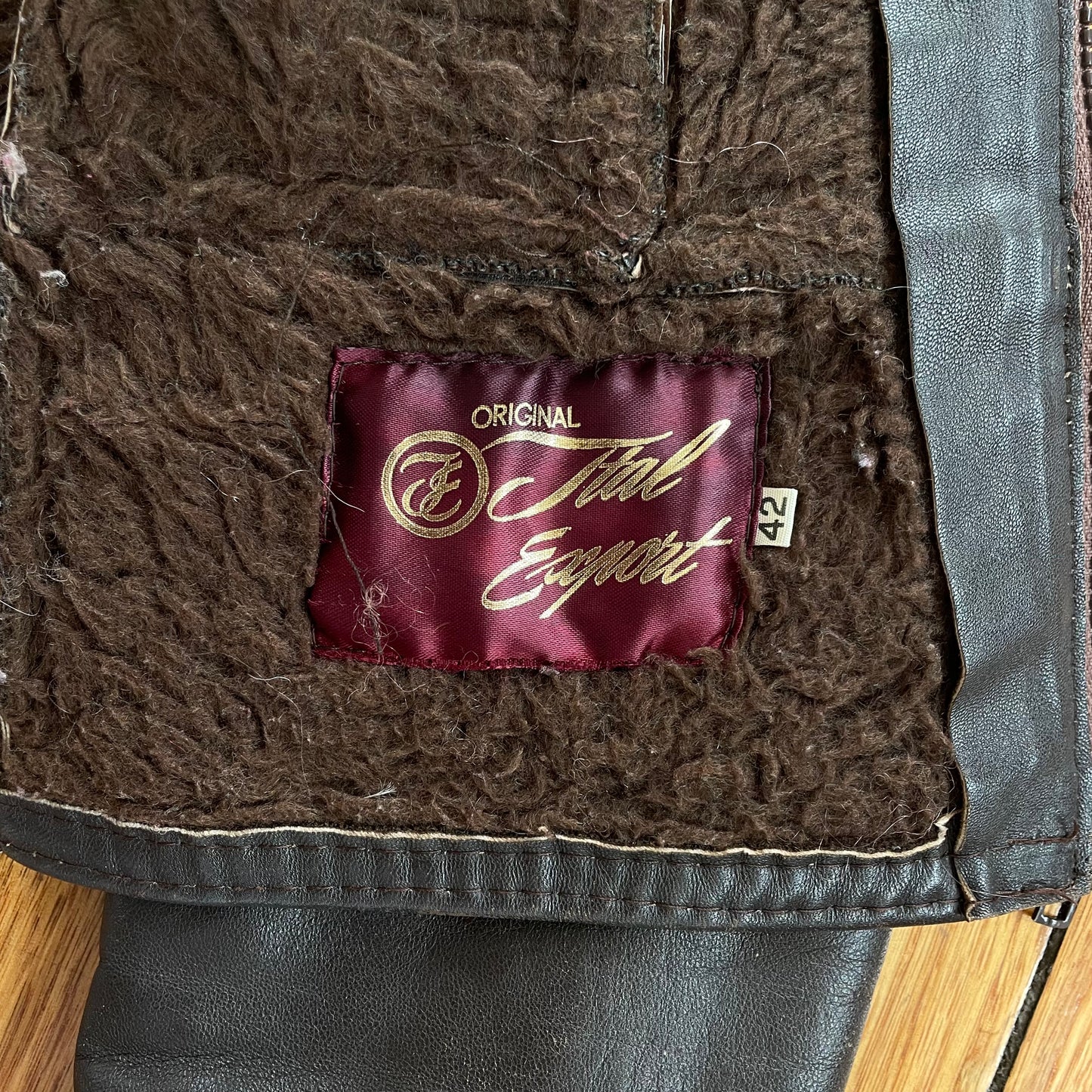 leather faux fur jacket