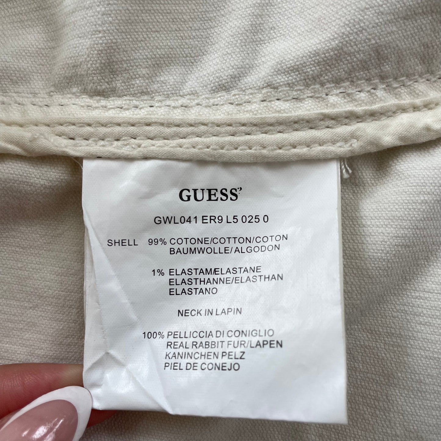 cream fur corduroy jacket