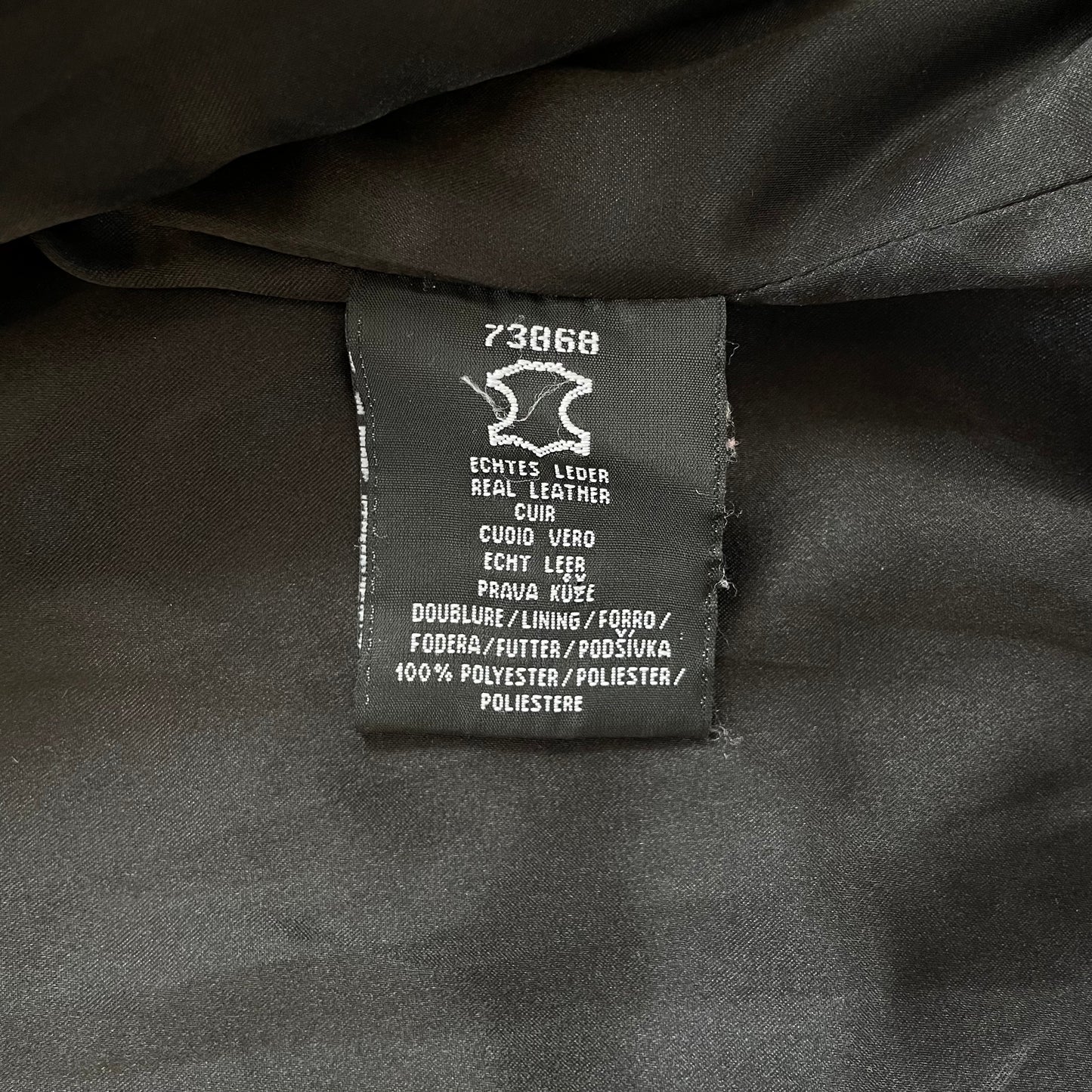 black leather jacket