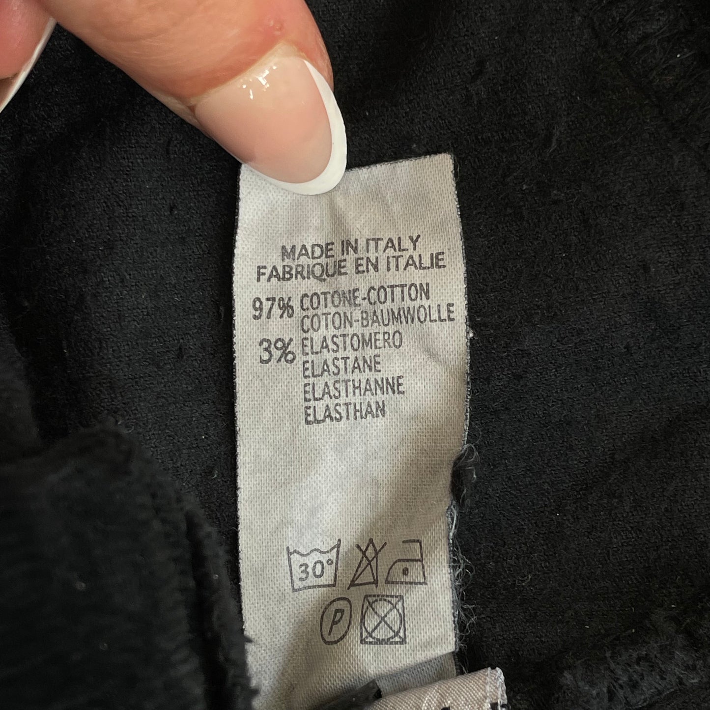 black corduroy jeans
