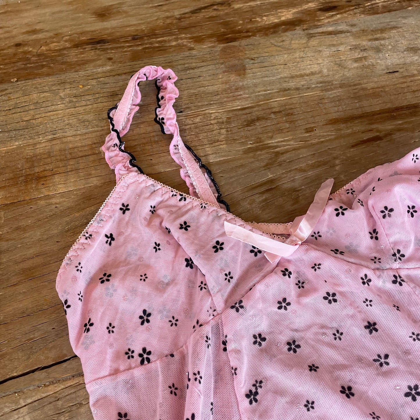 pink floral cami