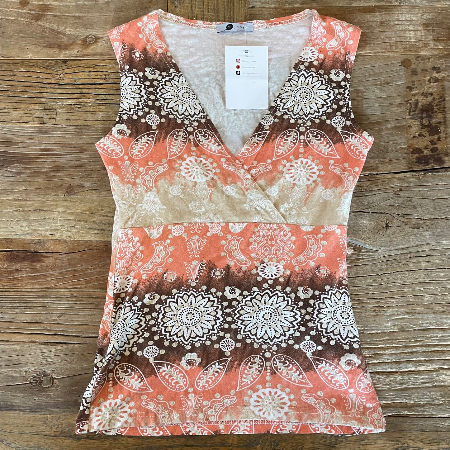 paisley print top