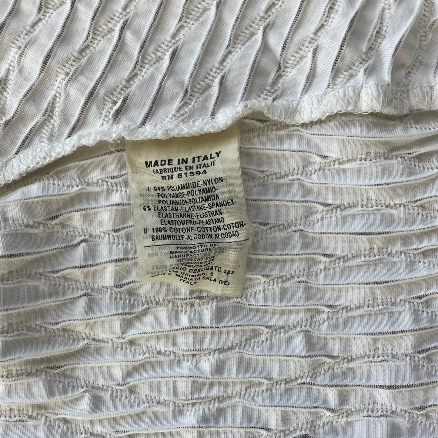 white textured zip shirt