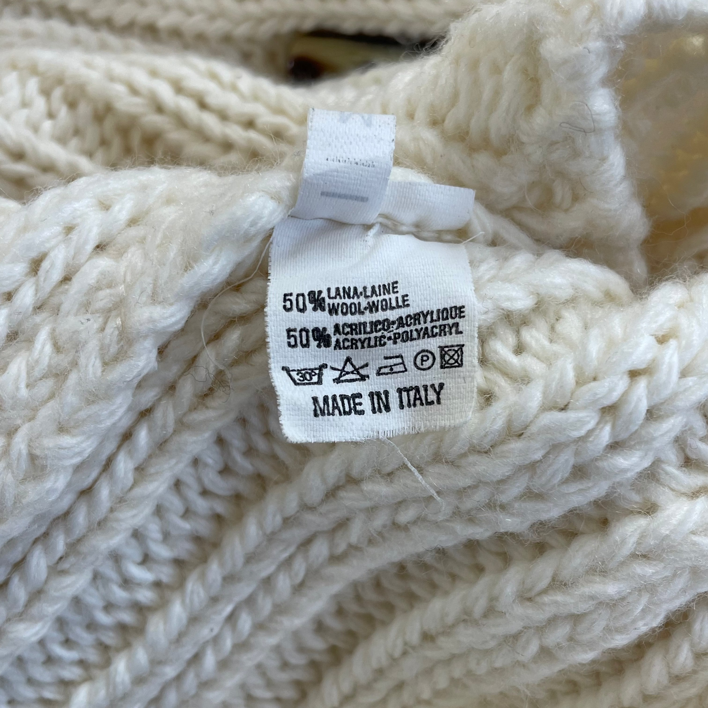 cream wool knit jumper