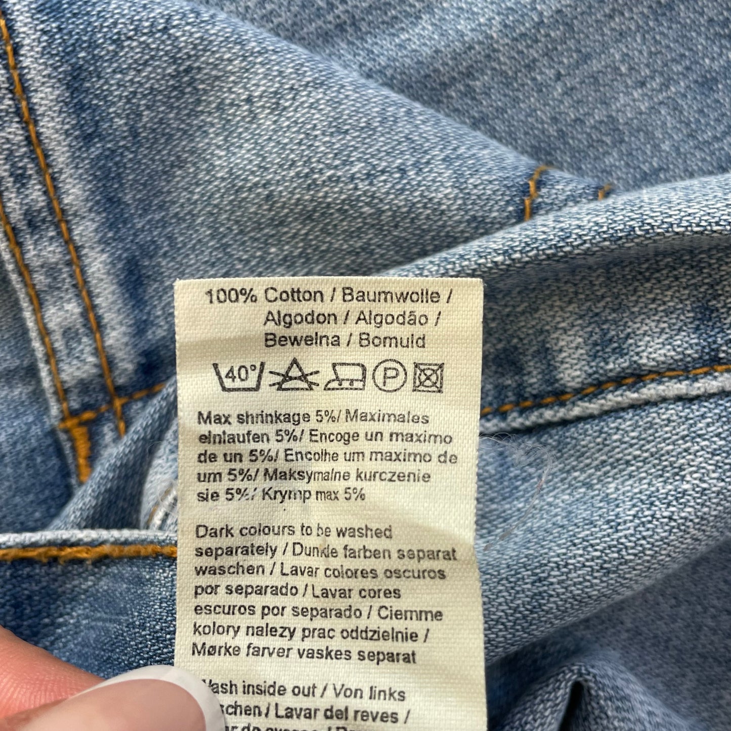 light denim bootcut jeans