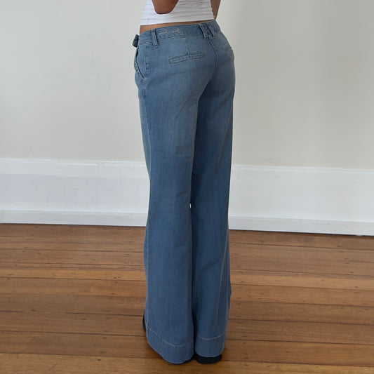 wide leg denim jeans