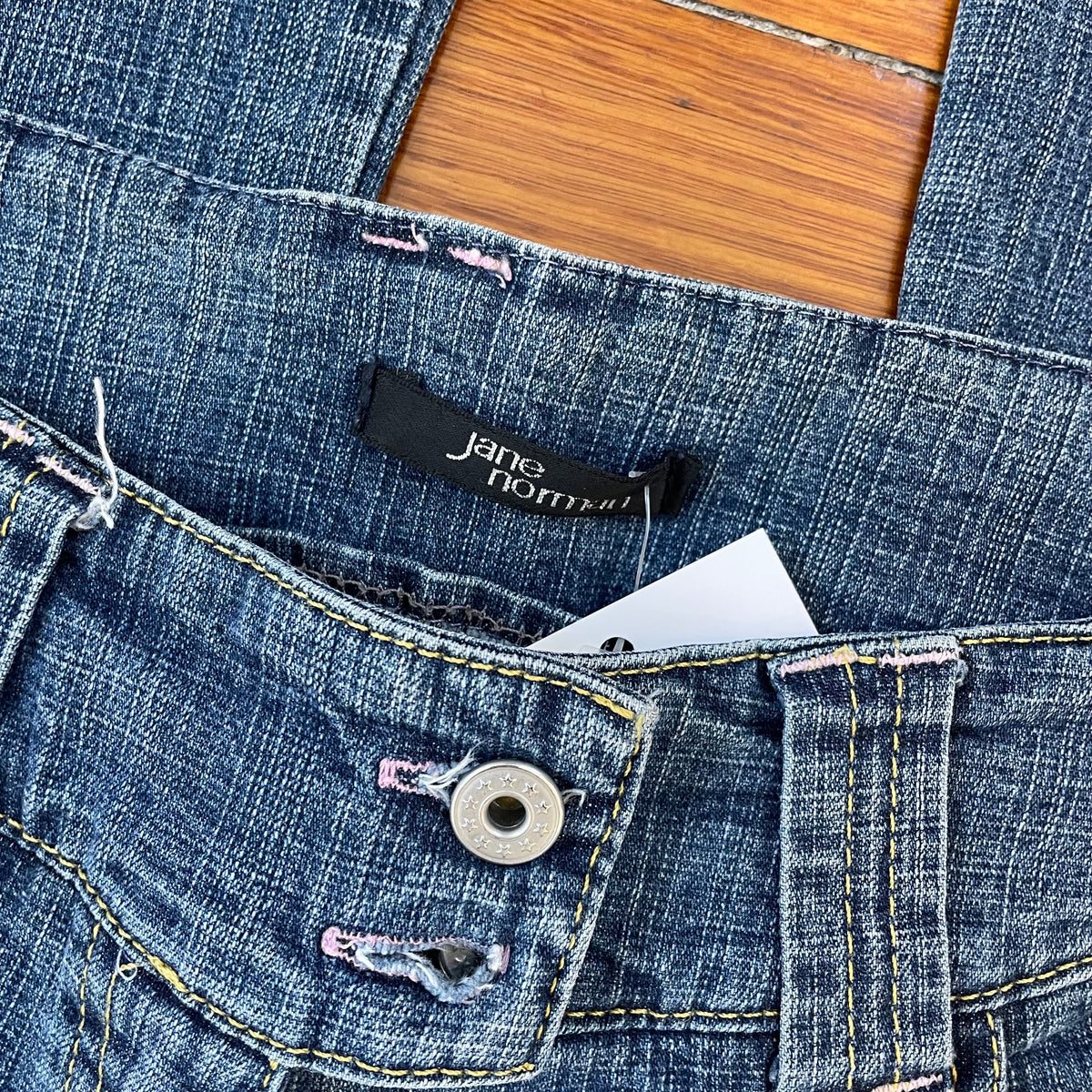 bootcut raw hem jeans