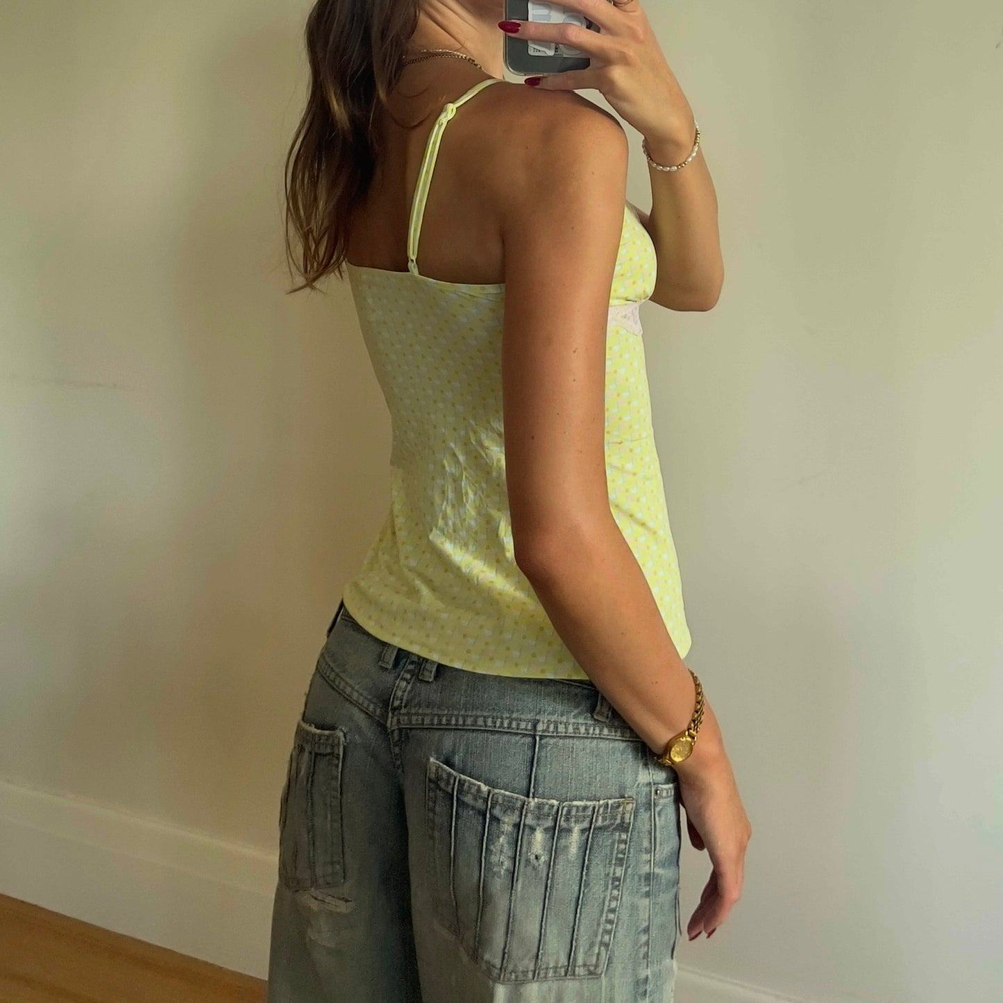 y2k printed cami