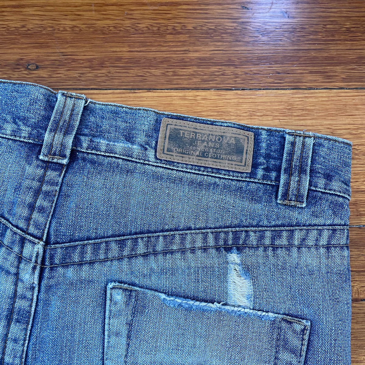 denim mini skirt