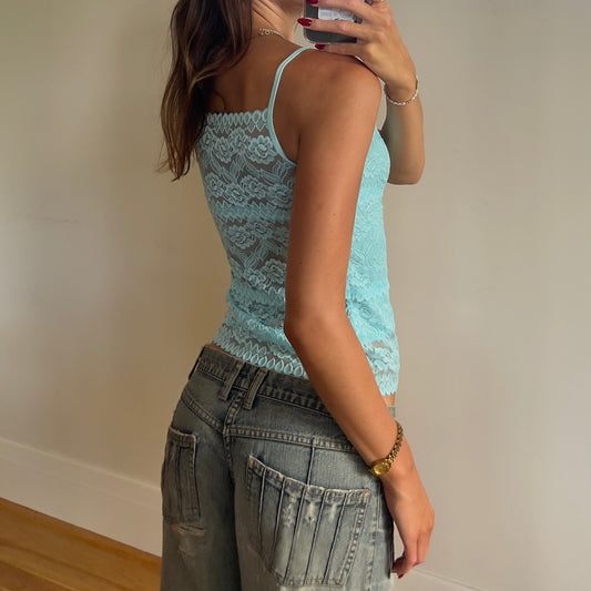 blue lace cami
