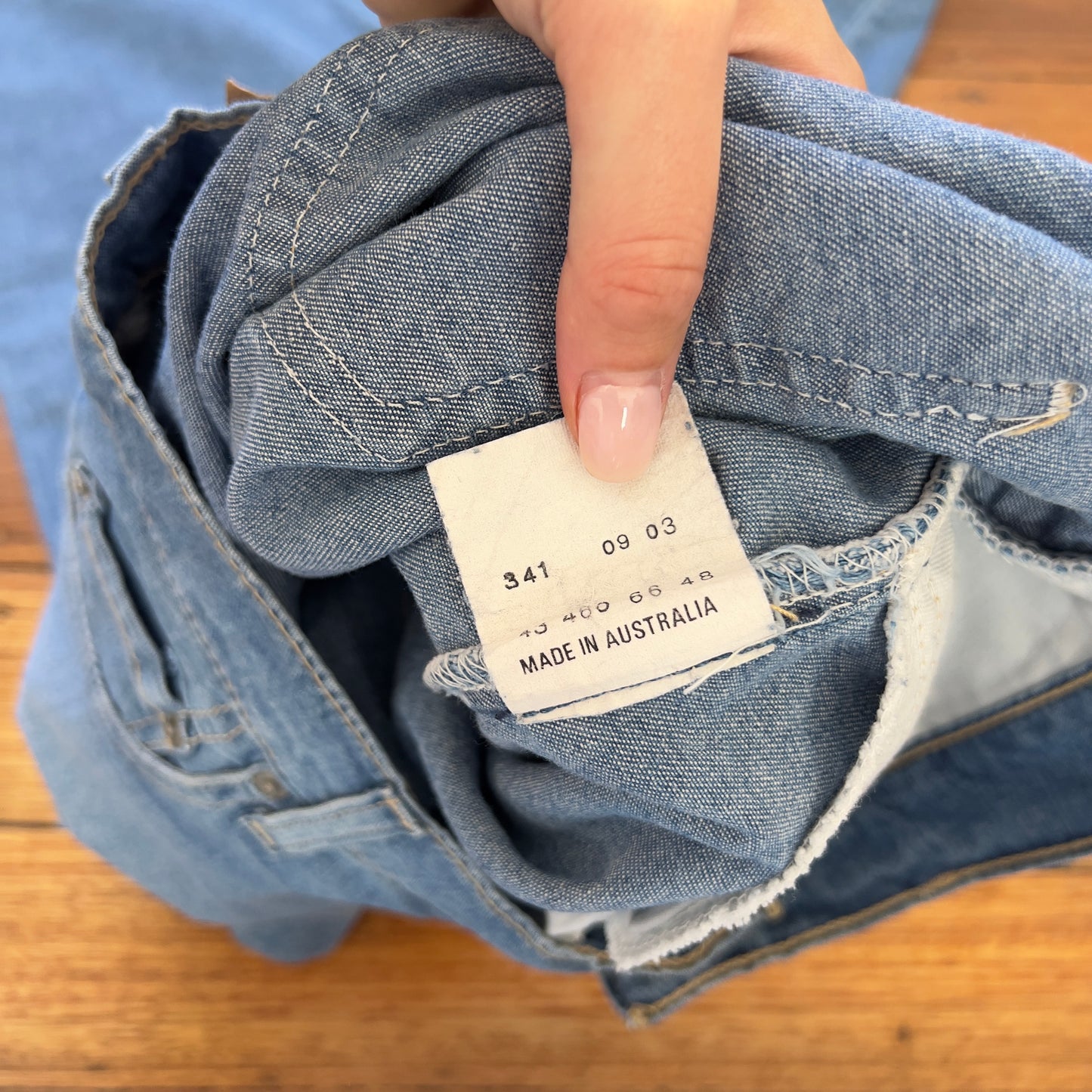 Levi's light denim jeans