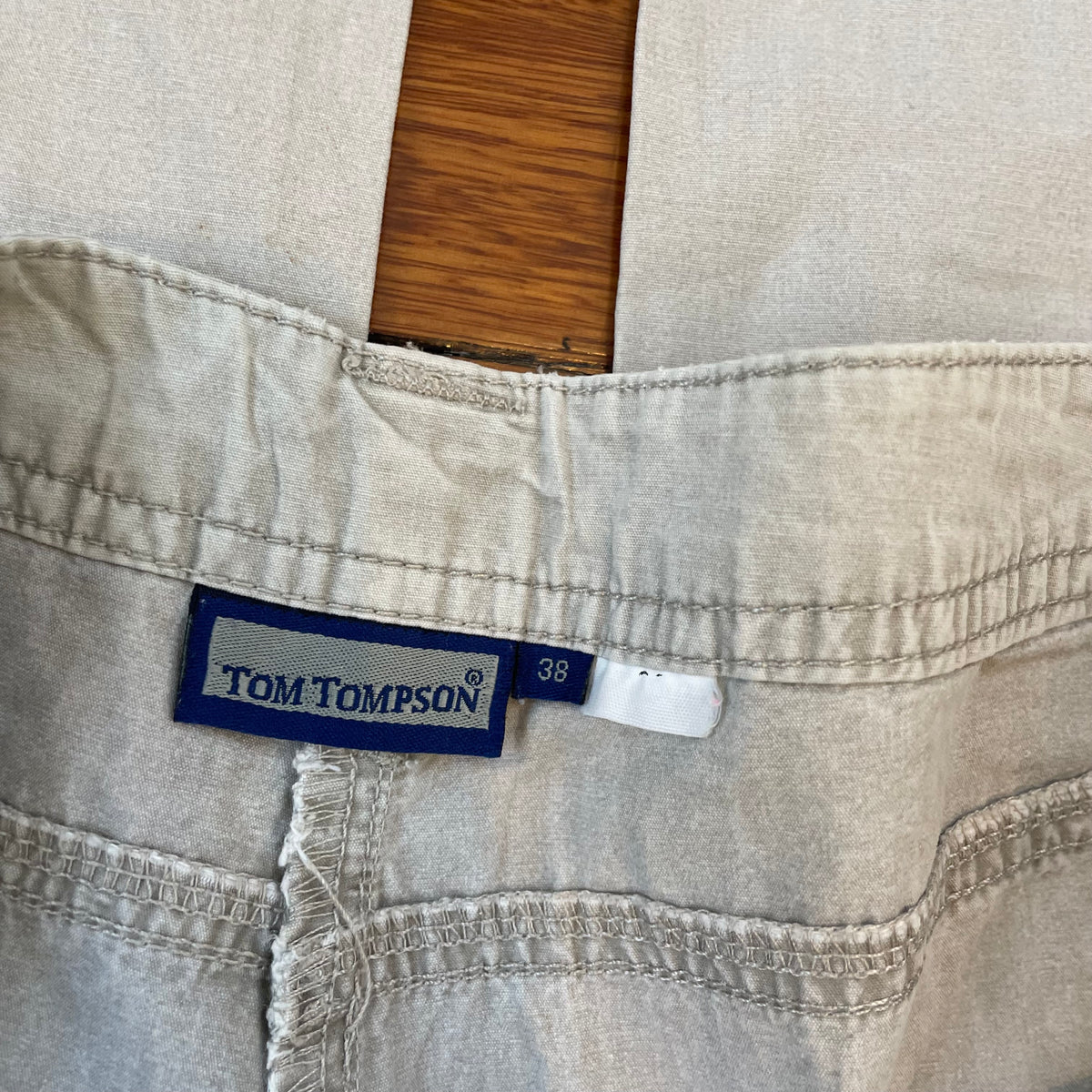beige cotton pants