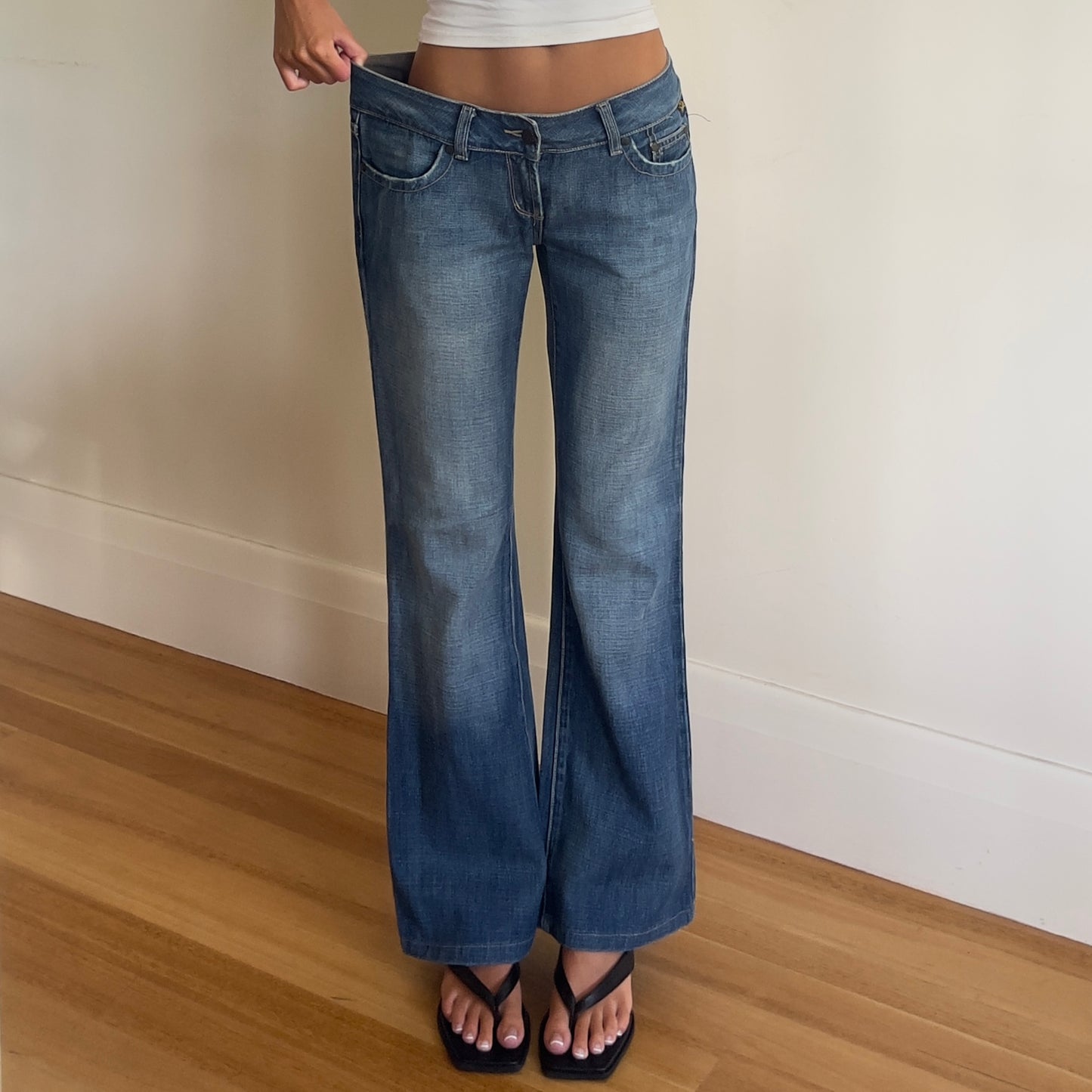 vintage low rise jeans