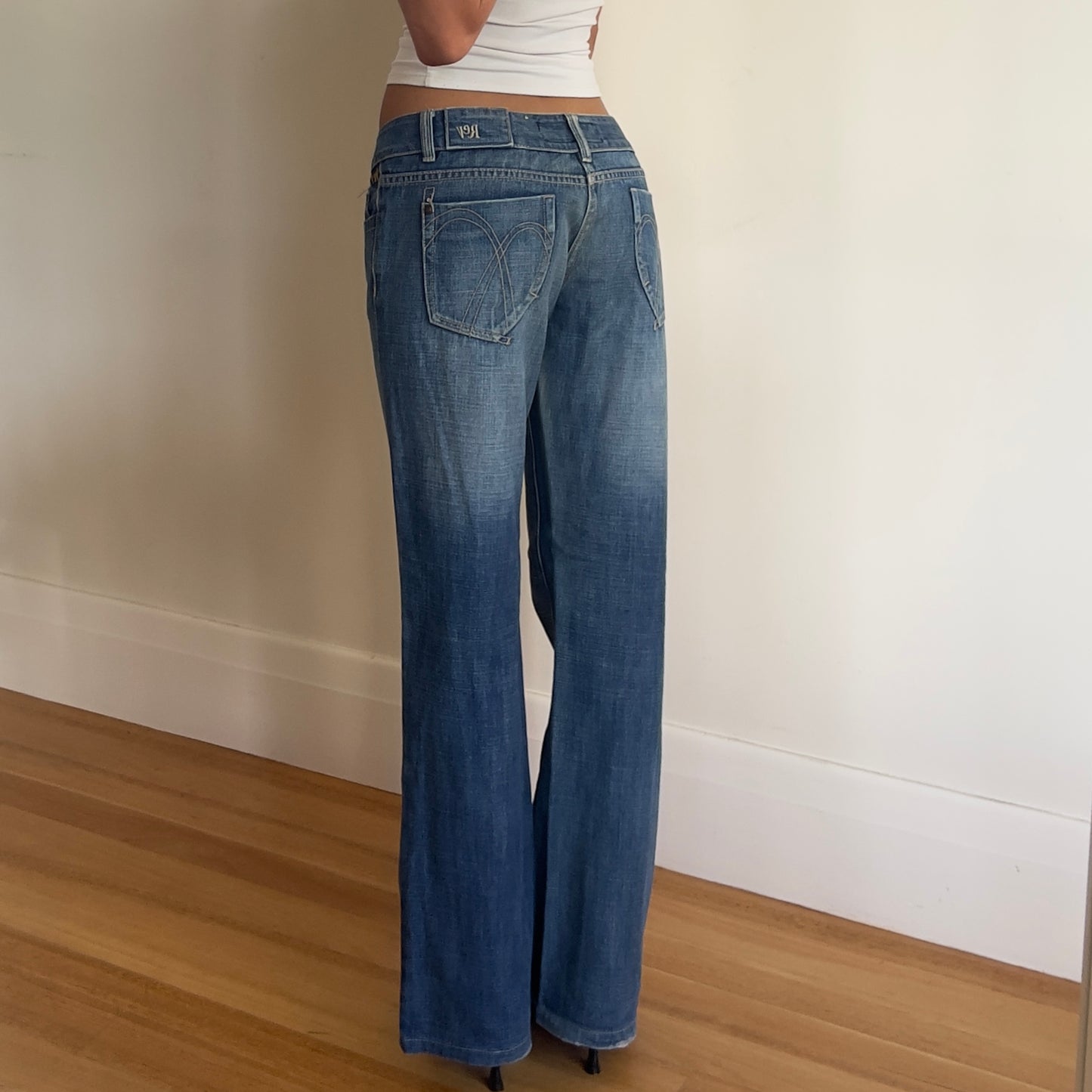 vintage low rise jeans