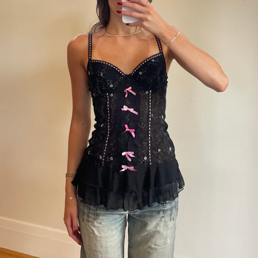 2000s babydoll corset