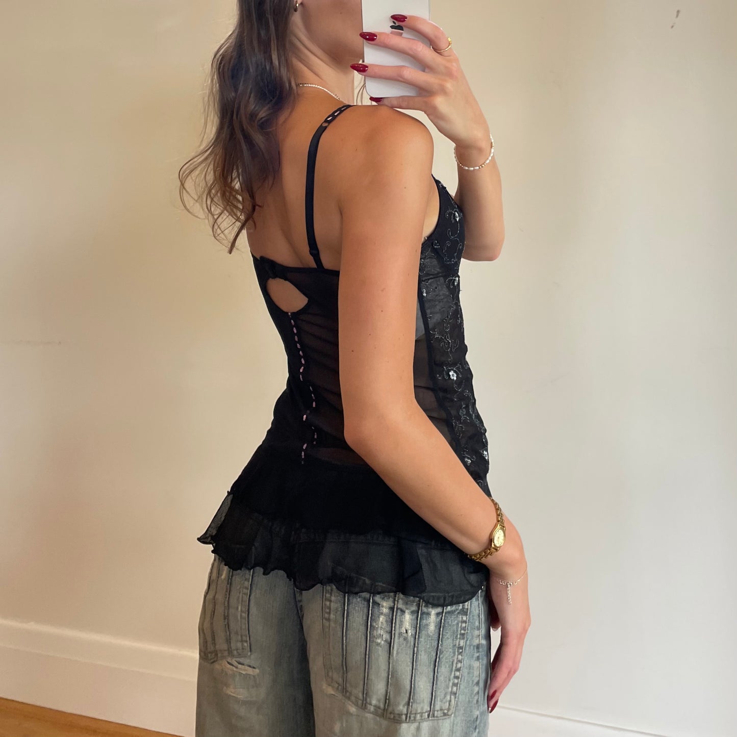 2000s babydoll corset