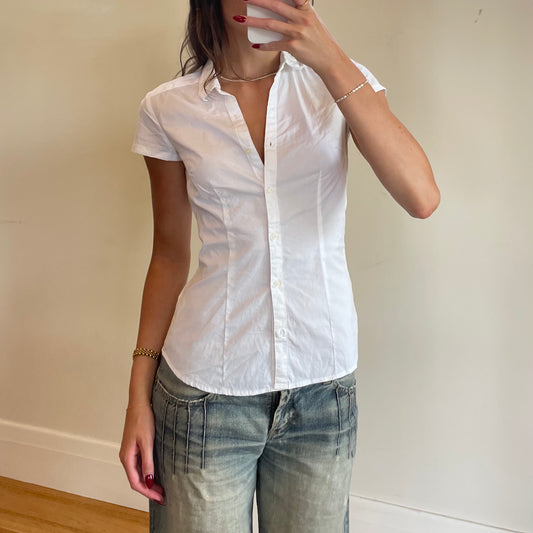 white button up shirt