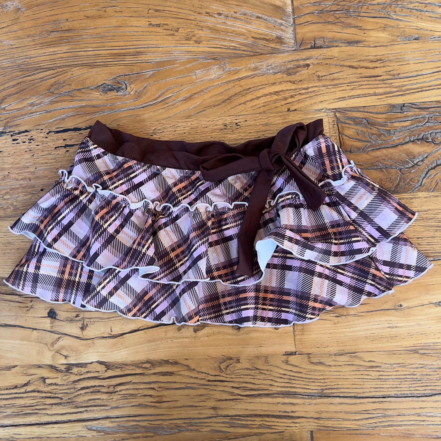 y2k plaid mini skirt