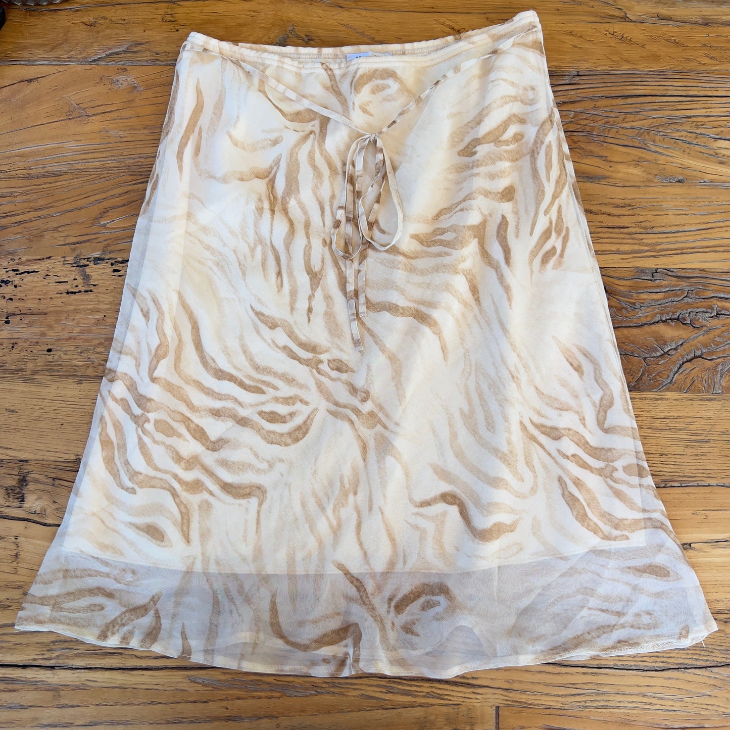 90s printed midi skirt