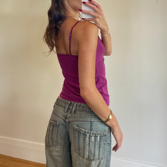 y2k purple cami