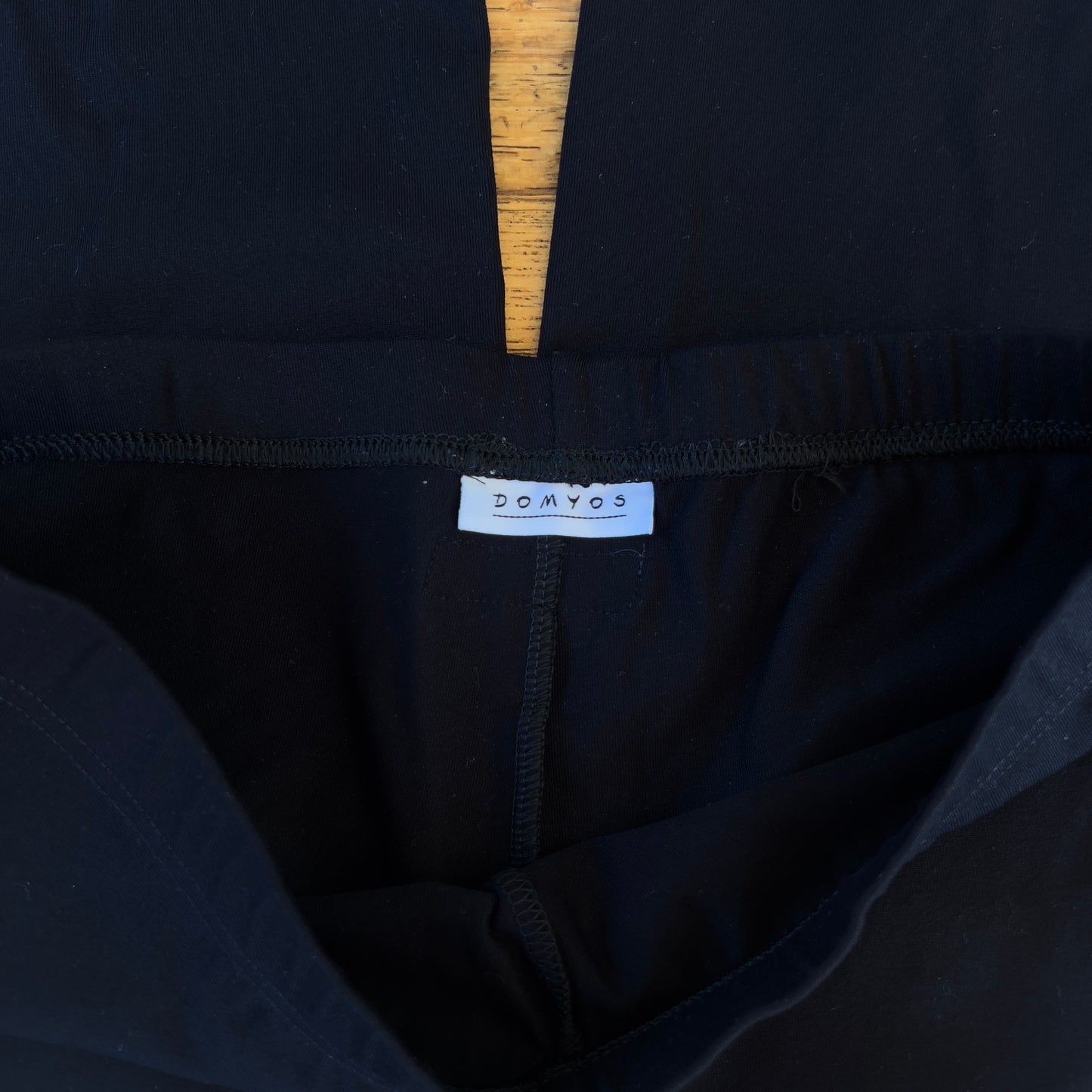 straight leg black leggings