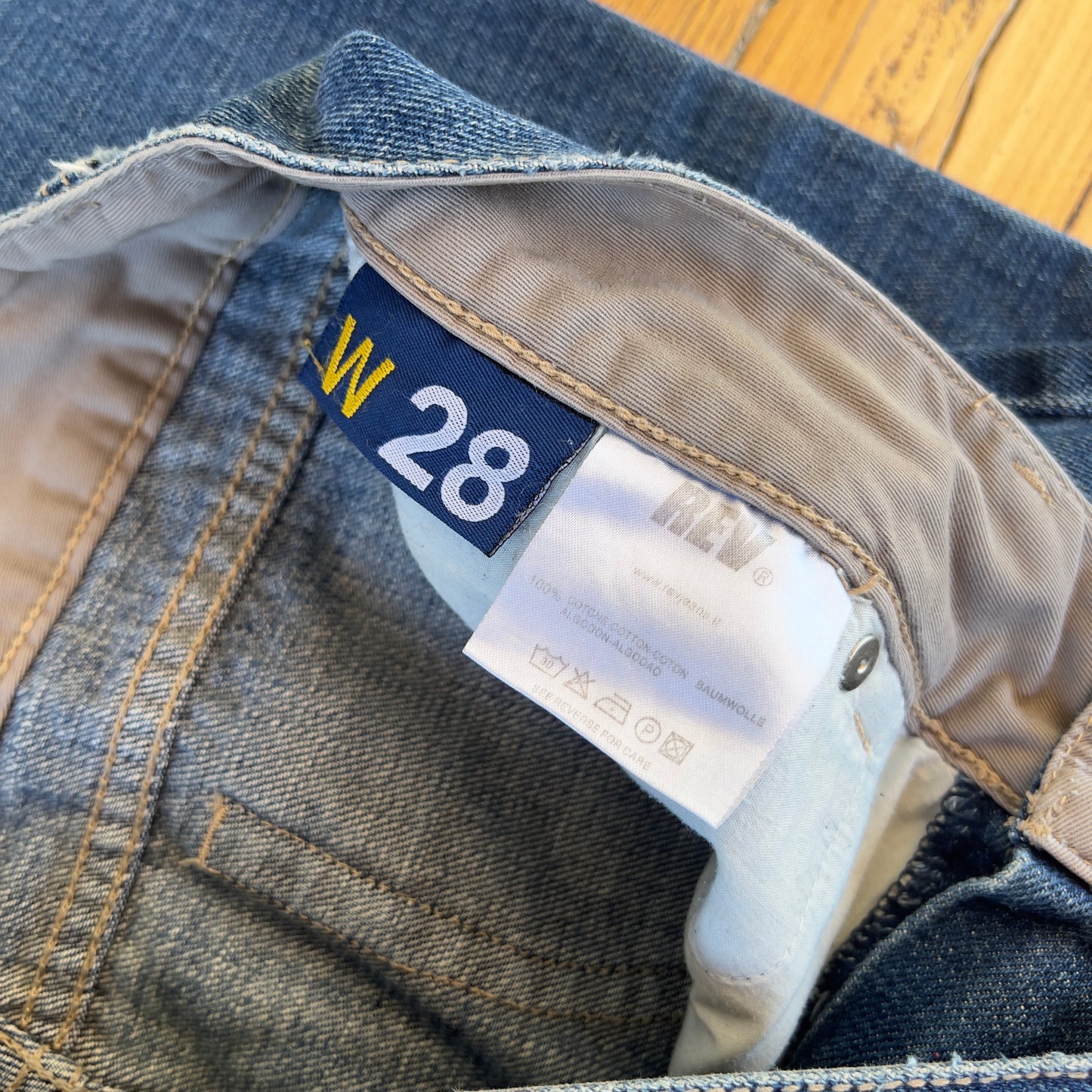 vintage low rise jeans
