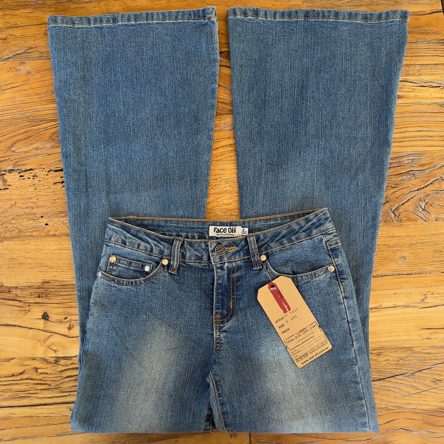 y2k deadstock Face Off jeans