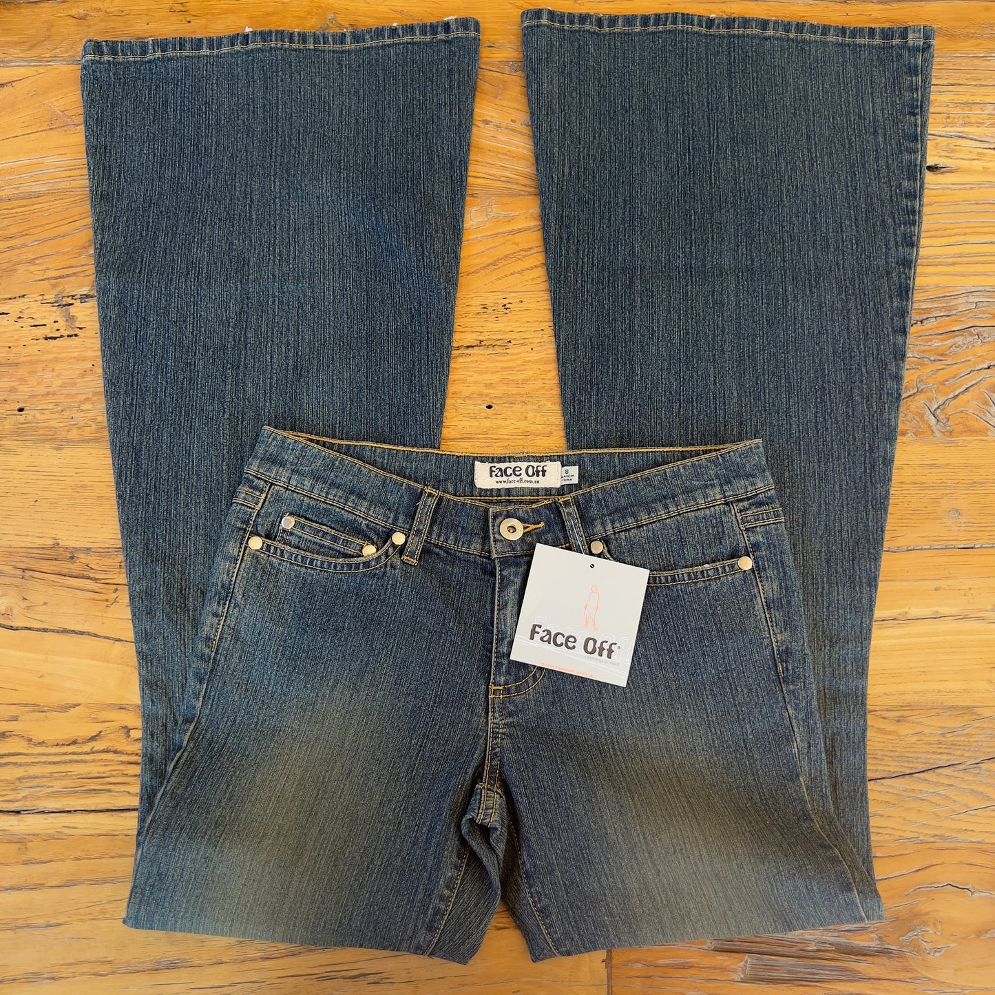 y2k deadstock Face Off jeans