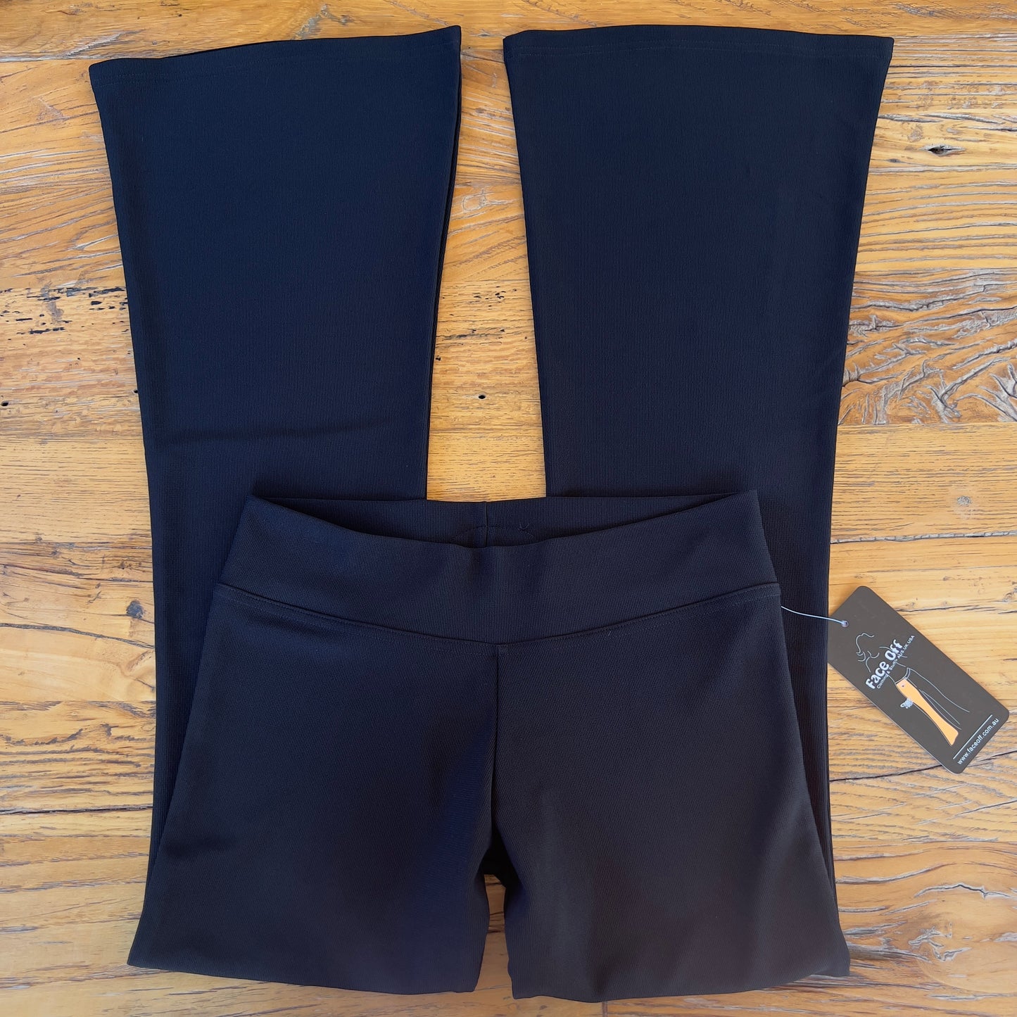 deadstock Face Off black flared pants